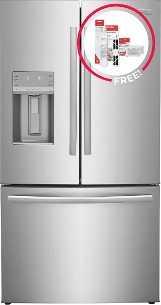 23 Cu. Ft. Counter-Depth 4-Door French Door Refrigerator with Free Additional Filter Kit - GRFC2353AF-C1