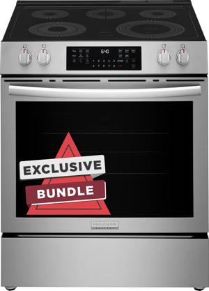 30" Front Control Electric Range with Total Convection, Includes Free Air Fry Tray