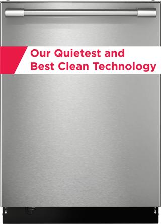 24" Stainless Steel Tub Dishwasher with CleanBoost™ and Adaptive Quick Wash