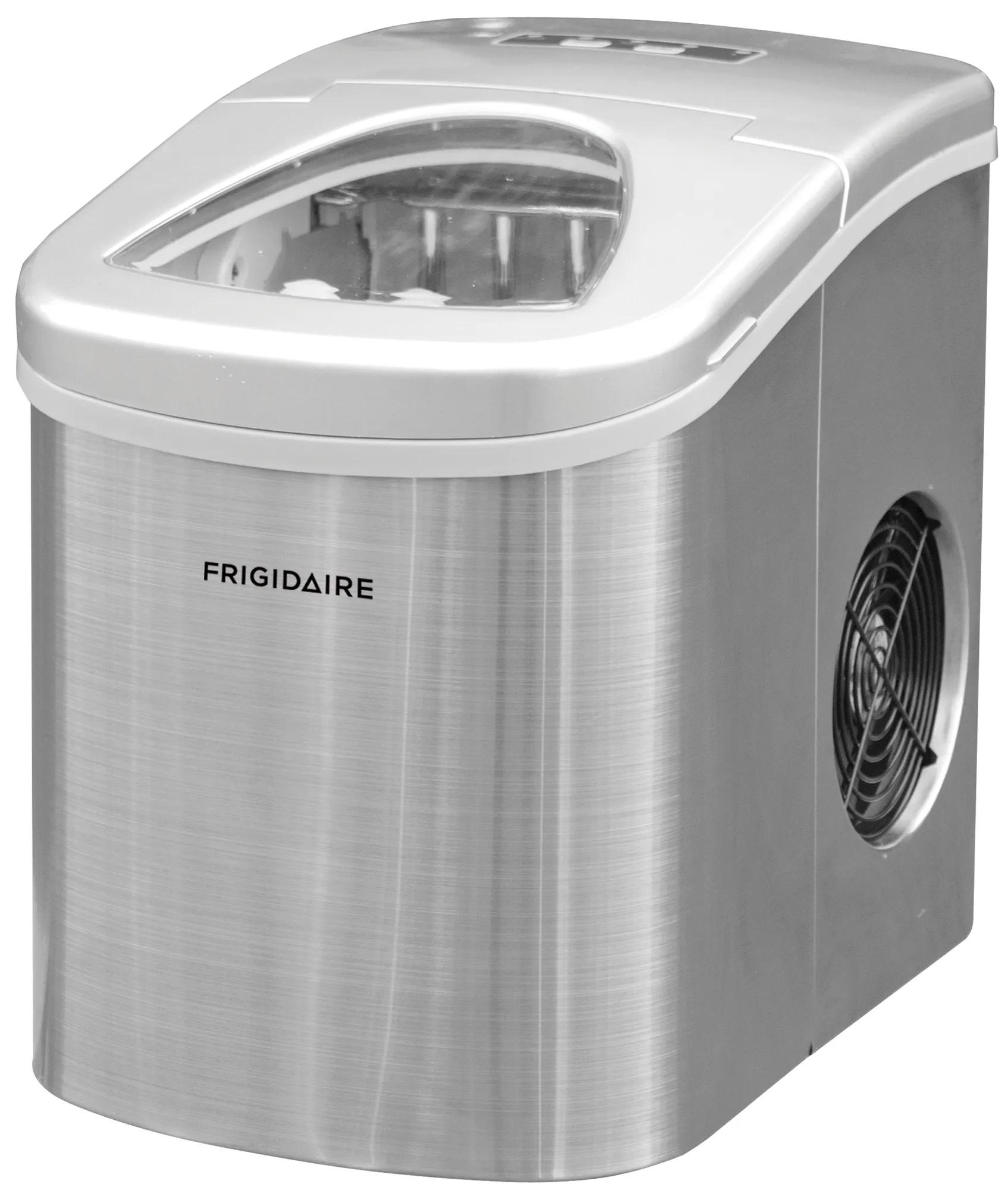 26-lb Compact Countertop Ice Maker – Stainless Steel