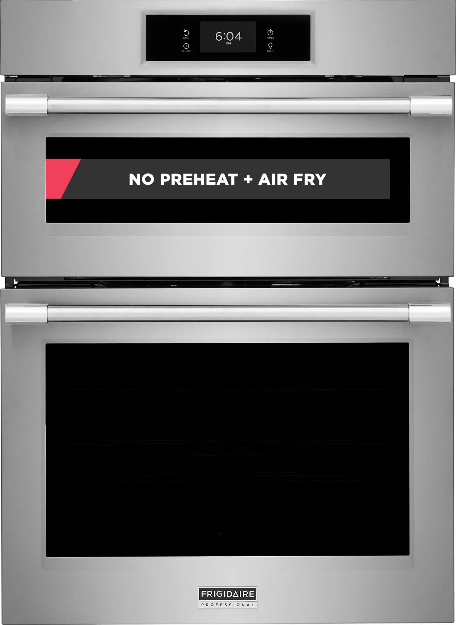 30" Electric Wall Oven and Microwave Combination with No Preheat + Air Fry