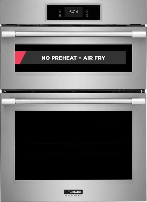 30" Electric Wall Oven and Microwave Combination with No Preheat + Air Fry