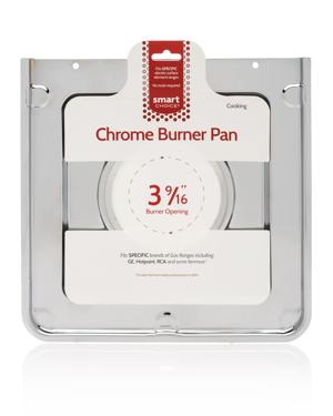 Square Chrome Burner Pan, Fits Specific
