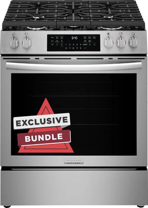 30" Gas Range with No Preheat + Air Fry, Includes Free Air Fry Tray