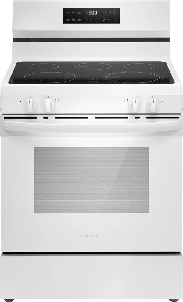 30" Electric Range with Steam Clean