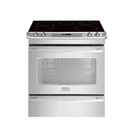 30" Slide-In Electric Range Stainless Steel-CPES3085KF