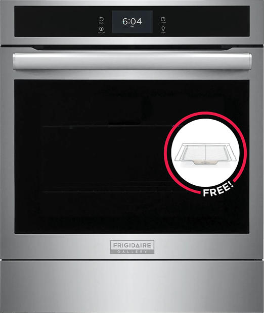24" Single Electric Wall Oven with Air Fry, Includes Free Air Fry Tray - GCWS2438AF-A1