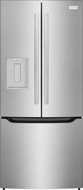 Réfrigérateur à portes françaises de profondeur standard de 20 pi³ Acier inoxydable-GRFS2023AF