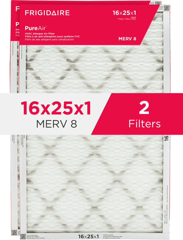 PureAir®   16" x 25" x 1" MERV 8 Allergen Air Filter - 2 Pack