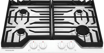 30" Gas Cooktop — White