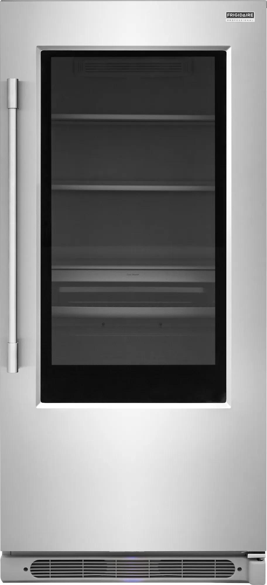 19 Cu. Ft. Glass Single-Door Refrigerator