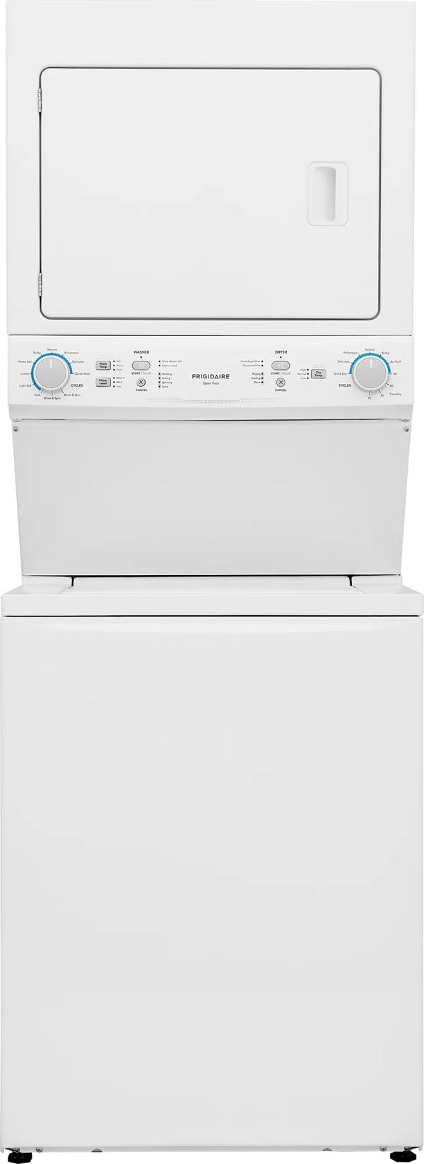 Electric Long Vent Stacked Laundry Center - 3.9 Cu. Ft Washer and 5.5 Cu. Ft. Dryer