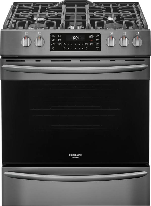 30" Front Control Gas Range with Air Fry