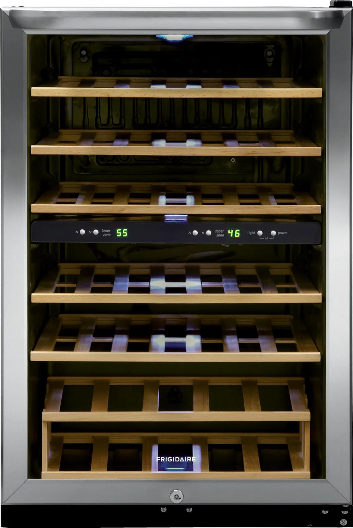 38 Bottle Two-Zone Wine Cooler
