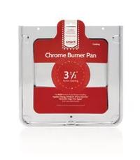 Square Chrome Burner Pan, Fits Most