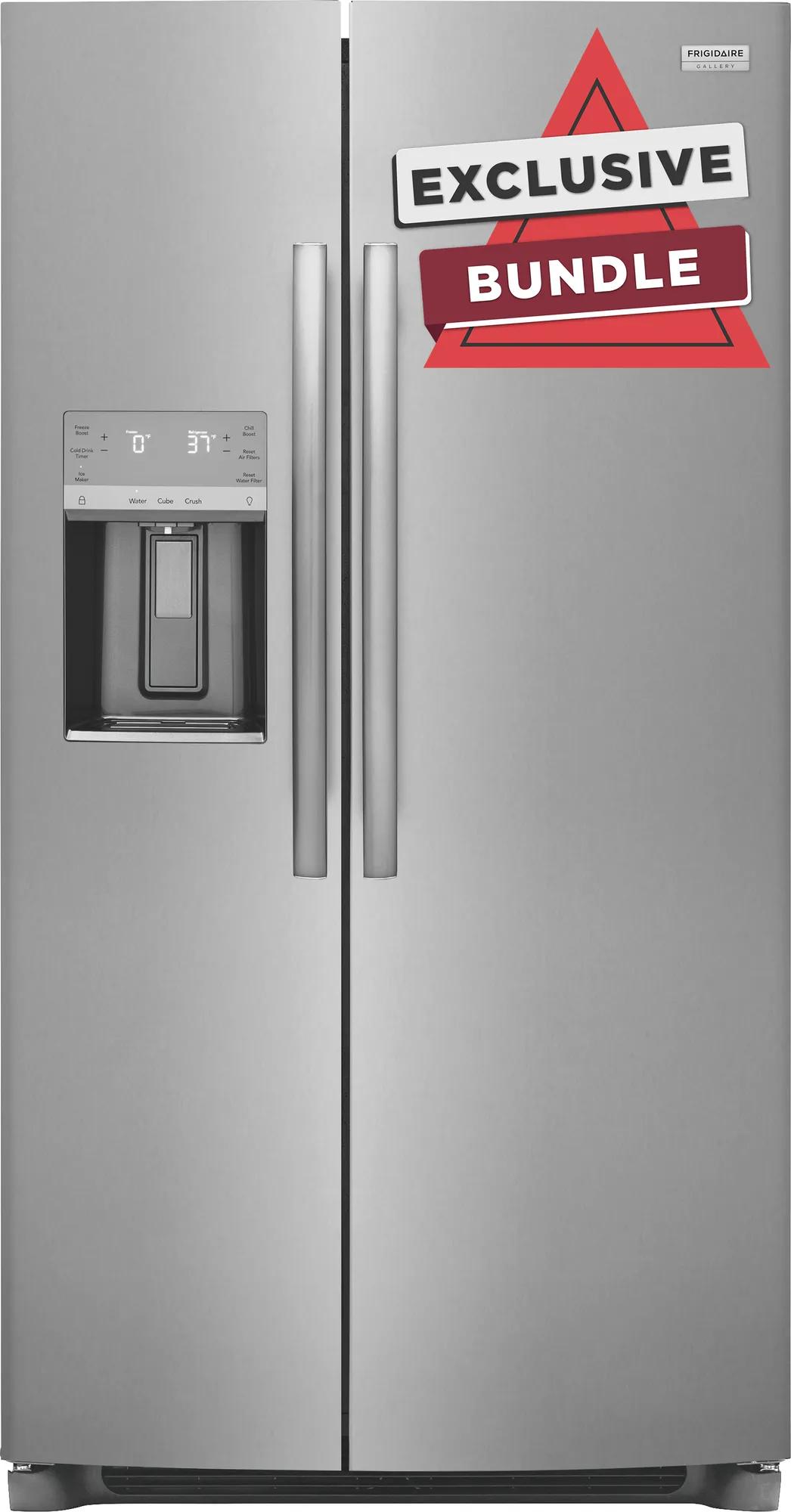 22 Cu. Ft. 36" Counter Depth Side by Side Refrigerator with Free Additional Filter Kit