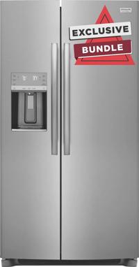 22 Cu. Ft. 36" Counter Depth Side by Side Refrigerator with Free Additional Filter Kit