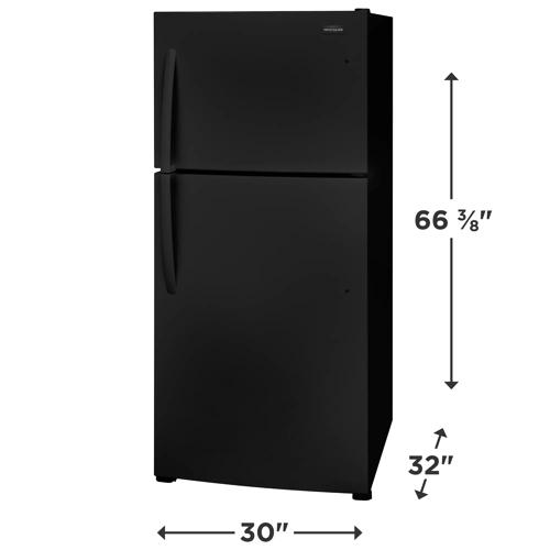 ［新品未使用］ReFa RF-AT2228B-N BLACK Product Support for Frigidaire 20 Cu. Ft. Garage Ready Top Freezer