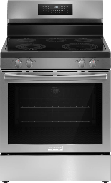 30" Rear Control Electric Range with Total Convection Stainless Steel-GCREC059BF