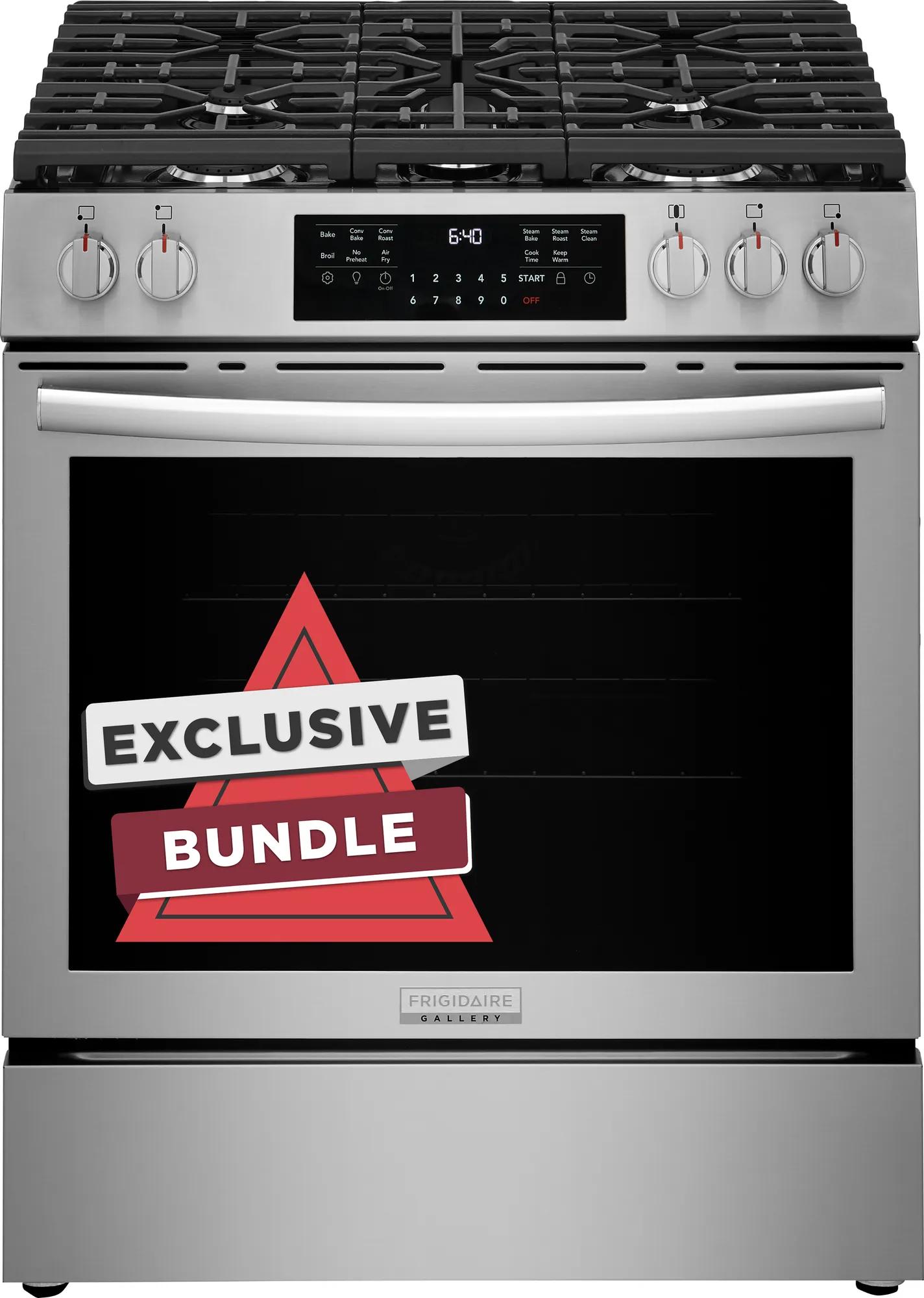30" Front Control Induction Range with Stone-Baked Pizza, Includes Free Air Fry Tray