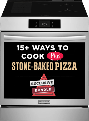 30" Front Control Induction Range with Stone-Baked Pizza, Includes Free Air Fry Tray