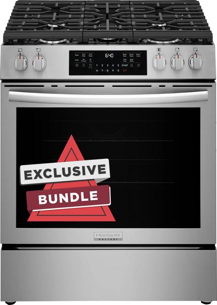 30" Front Control Induction Range with Stone-Baked Pizza, Includes Free Air Fry Tray - GCFI3070BF-A2