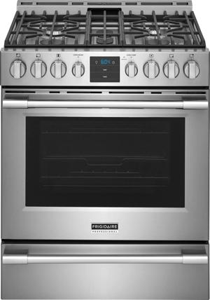 30" Front Control Gas Range with Air Fry