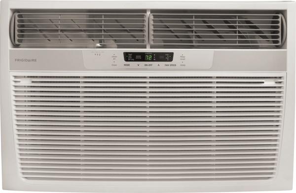 25,000 BTU Window-Mounted Room Air Conditioner with Supplemental Heat