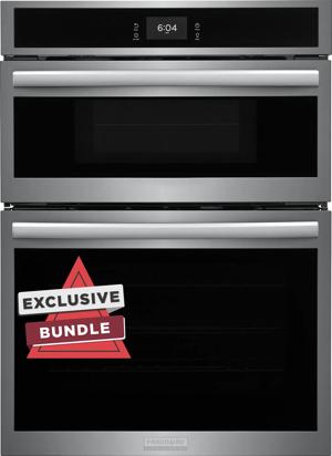 30" Electric Wall Oven and Microwave Combination with 15+ Ways To Cook, Includes Free Air Fry Tray