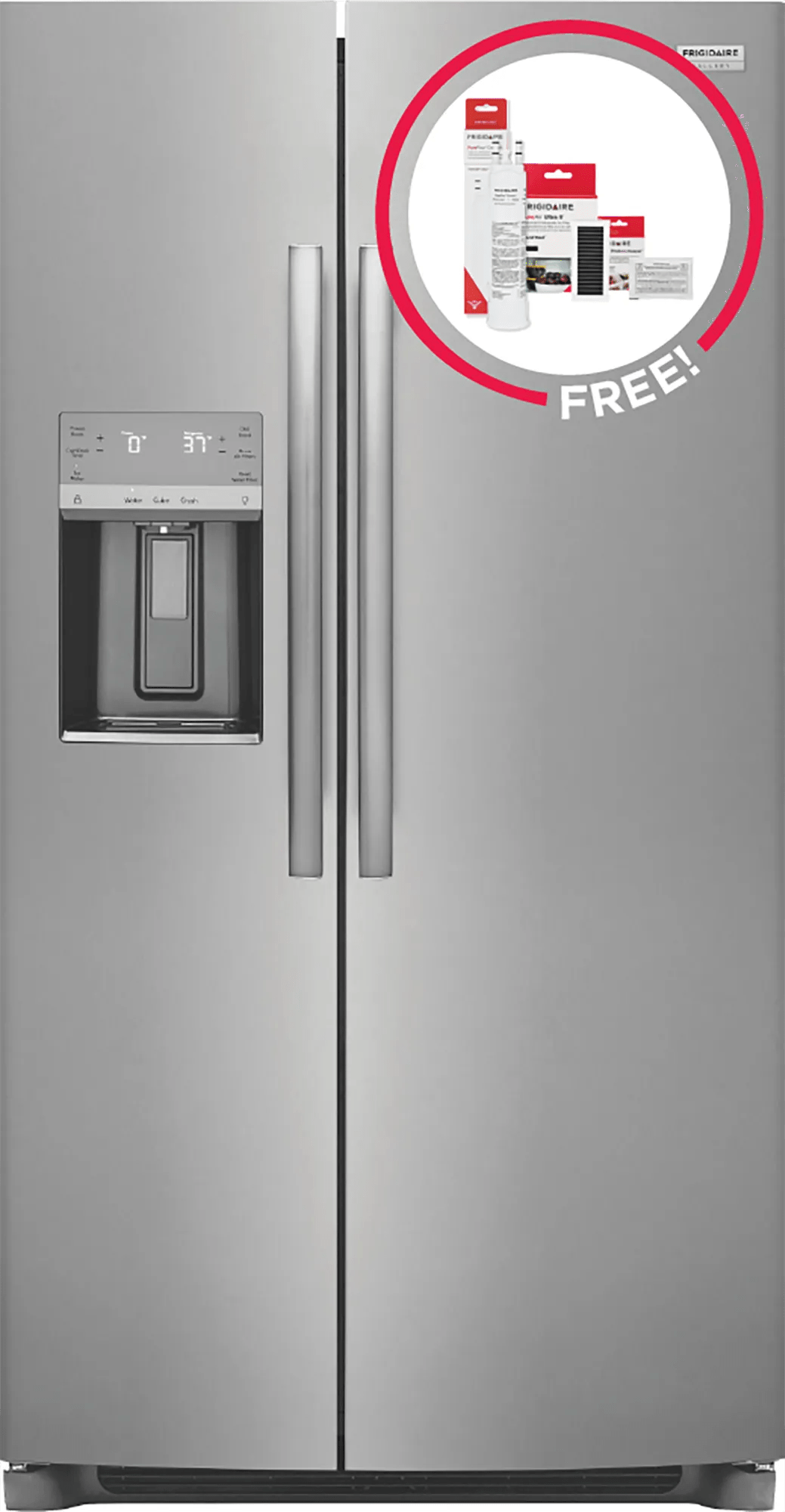 26 Cu. Ft. 36" Standard-Depth Side-by-Side Refrigerator with Free Additional Filter Kit