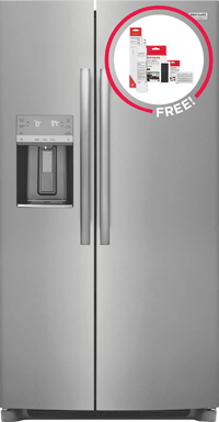 26 Cu. Ft. 36" Standard-Depth Side-by-Side Refrigerator with Free Additional Filter Kit