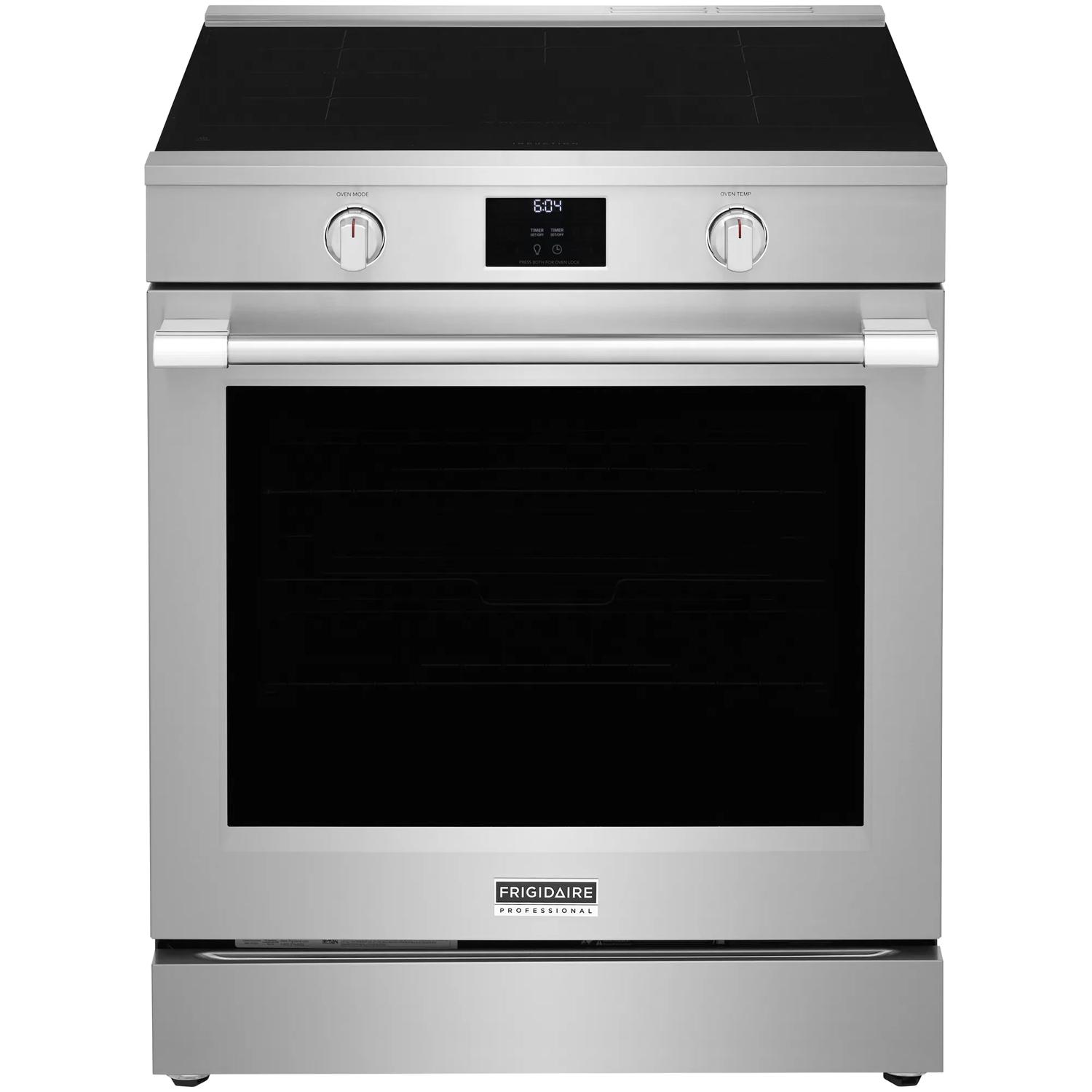 Frigidaire Professional Steam Clean, 4 Induction Elements incl Bridge Induction Range