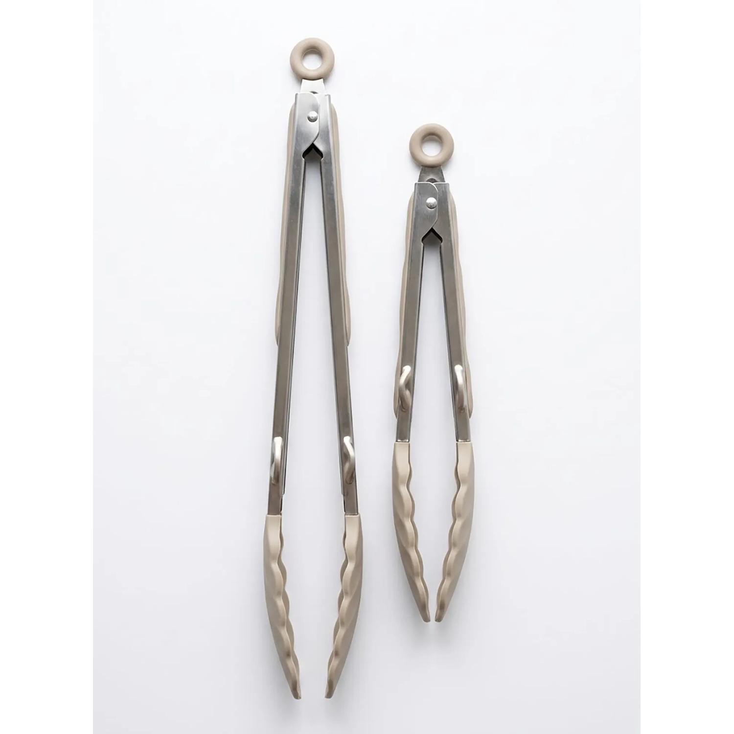 Frigidaire - 2 Piece Stainless Steel Kitchen Food Tong Set