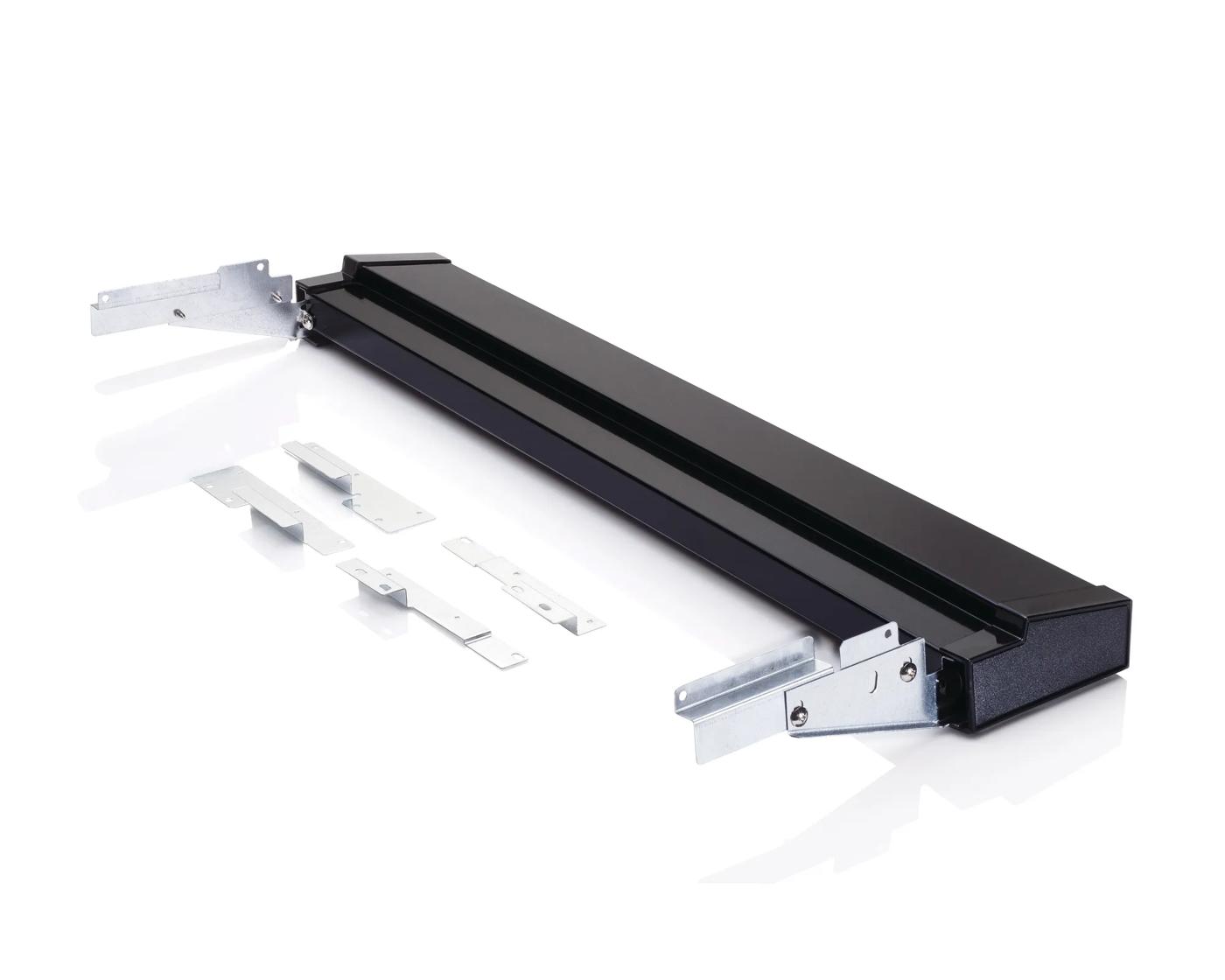 Dosseret en métal réglable pour cuisinière encastrable, noir Noir-903046-9010