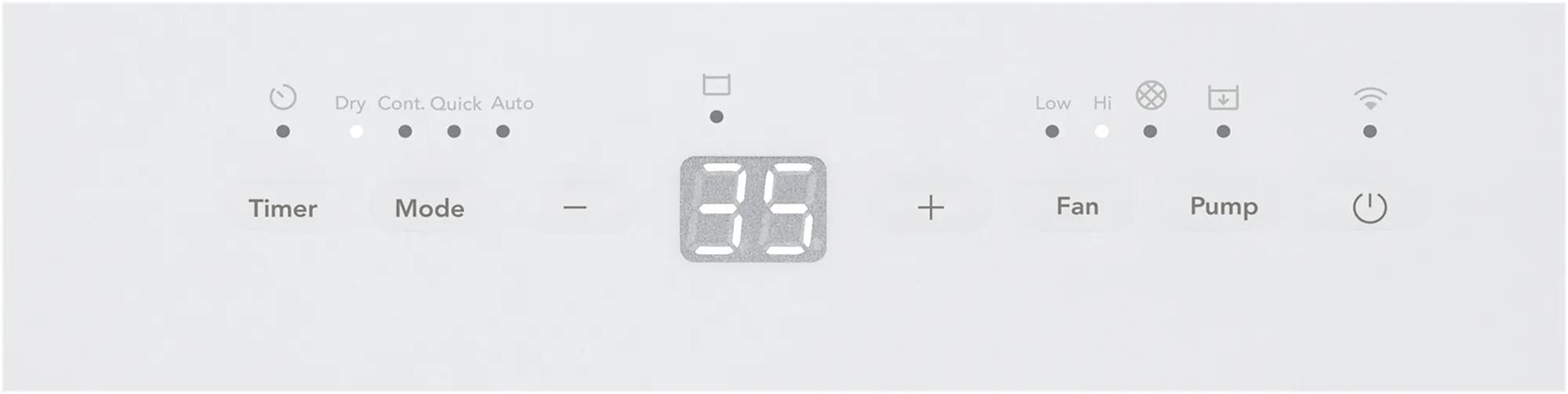 50 Pint Built-In Pump Dehumidifier White-FHDP5033W1