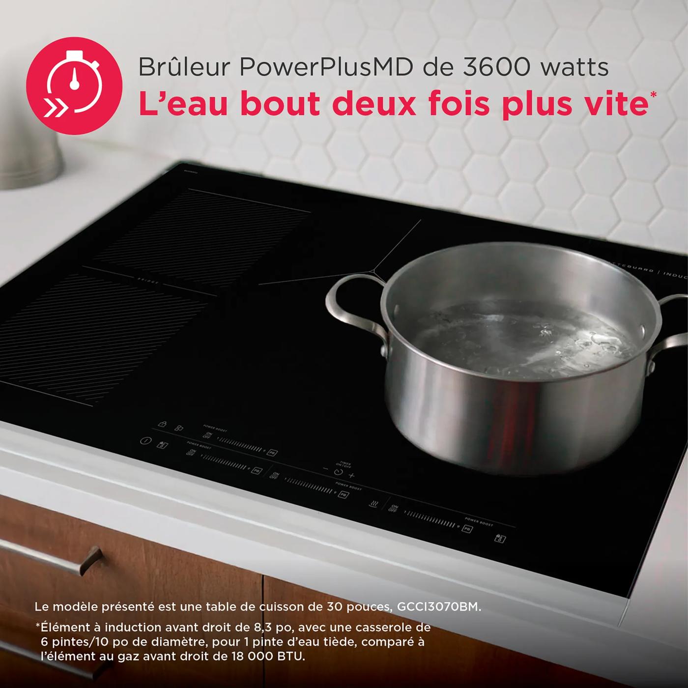 Surface de cuisson par induction de 36 po avec MatteGuard🅪  Acier inoxydable-GCCI3670BM