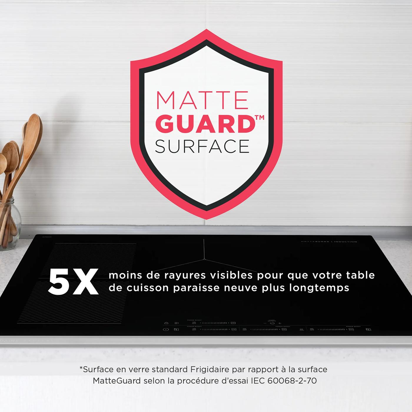 Surface de cuisson par induction de 36 po avec MatteGuard🅪  Acier inoxydable-GCCI3670BM