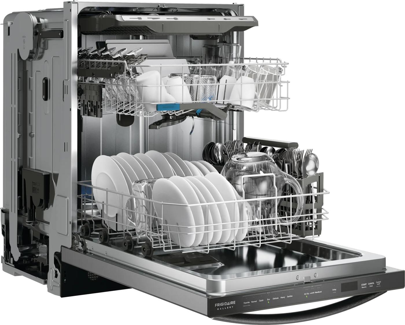 24" Stainless Steel Tub Built-In Dishwasher with CleanBoost™ Stainless Steel-GDSH4715AF
