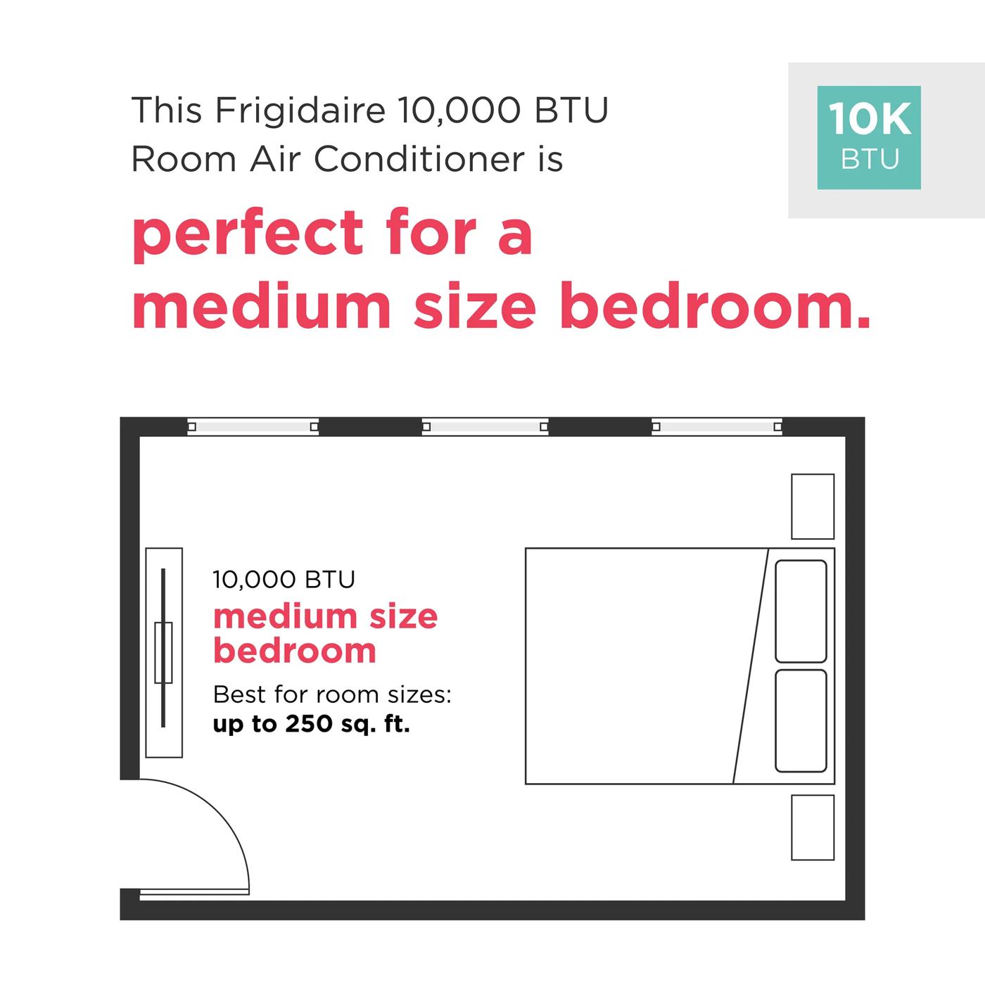 Climatiseur individuel portable 3 en 1 de 10 000 BTU (ASHRAE) / 6 500 BTU (DOE) Blanc-FHPC102AC1