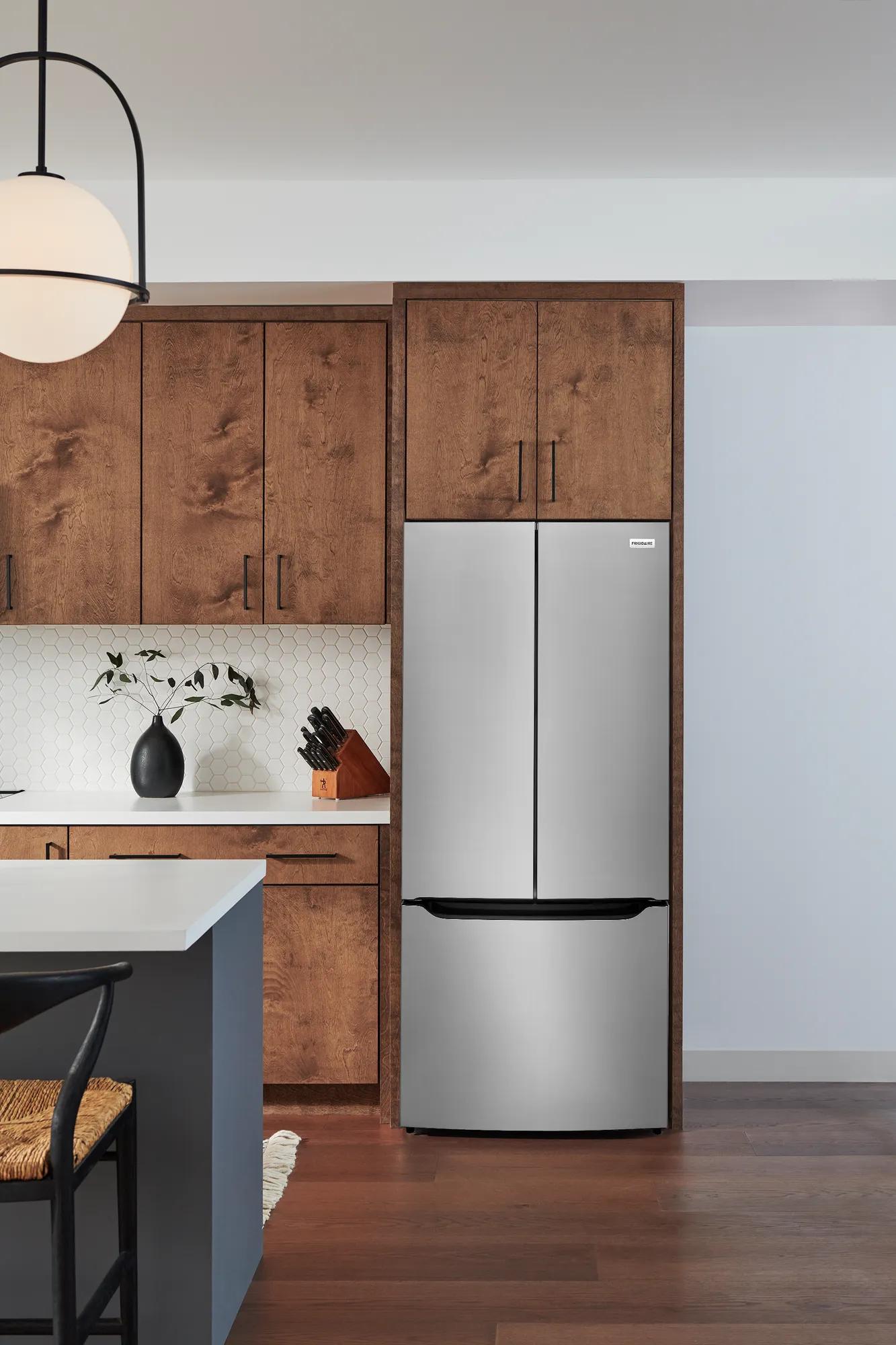 20 Cu. Ft. Counter-Depth French Door Refrigerator Fingerprint-Resistant Stainless Steel Look-FRFG2033AV