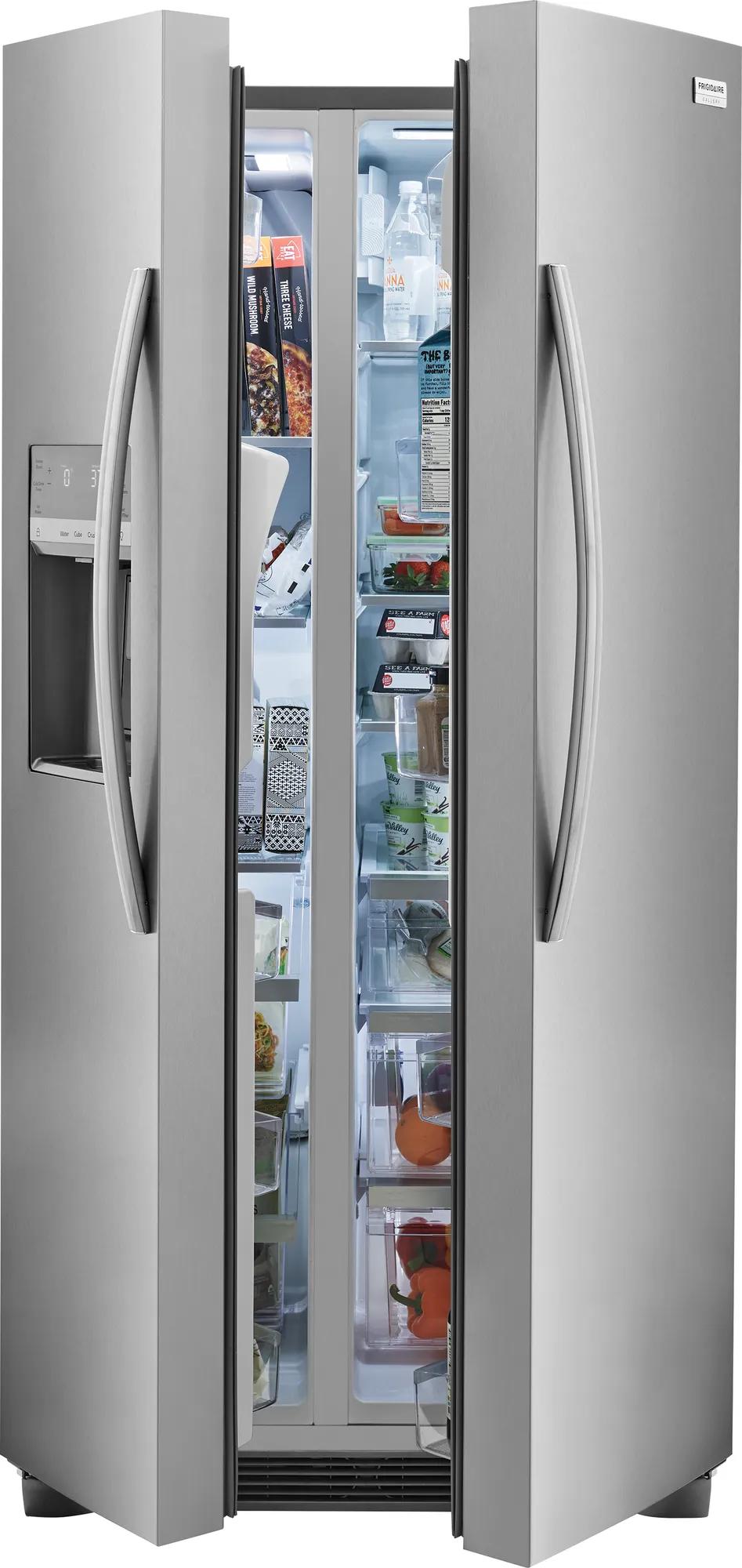 22 Cu. Ft. 33" Standard Depth Side by Side Refrigerator Stainless Steel-GRSS2352AF