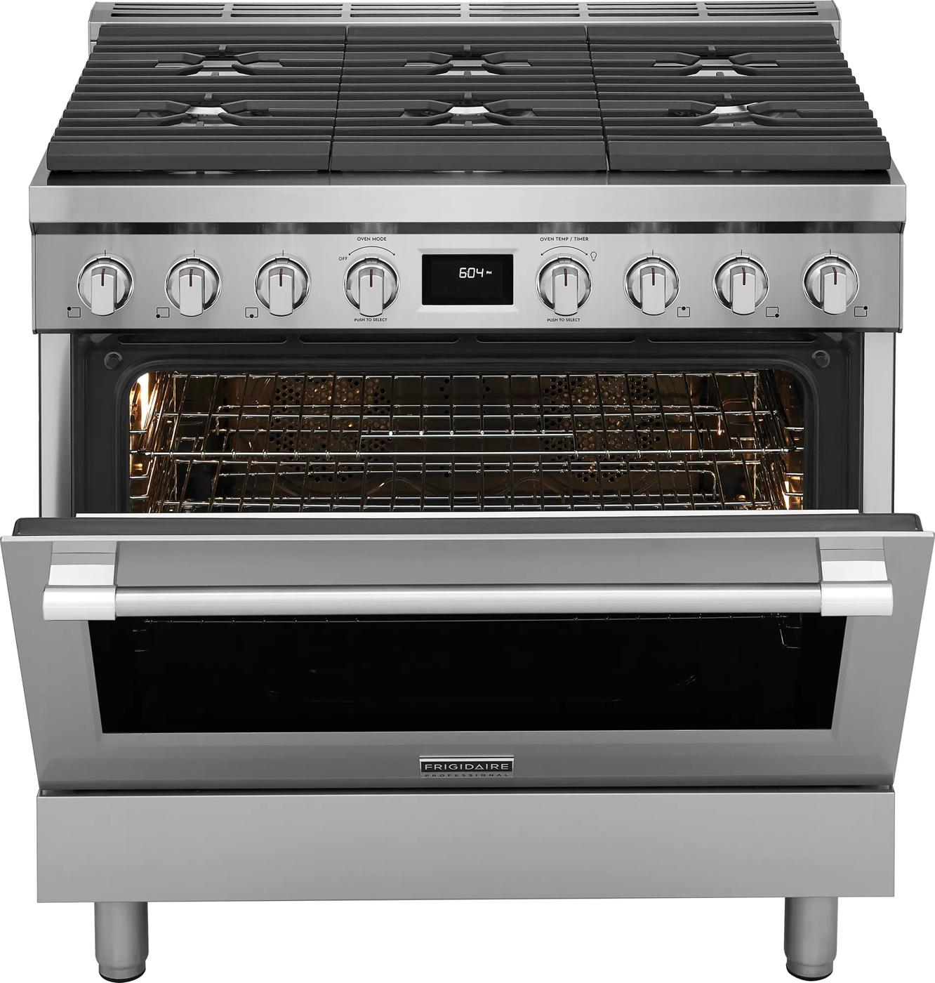 36" Dual-Fuel Freestanding Range Stainless Steel-PCFD3670AF