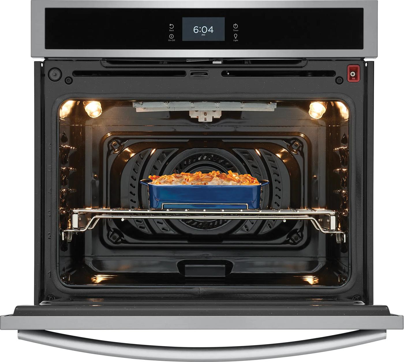 30" Single Electric Wall Oven with Total Convection Stainless Steel-GCWS3067AF