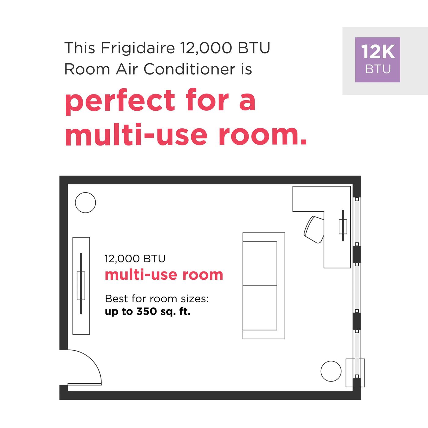 Climatiseur portable 3 en 1 de 12 000 BTU Blanc-FHPW122AC1