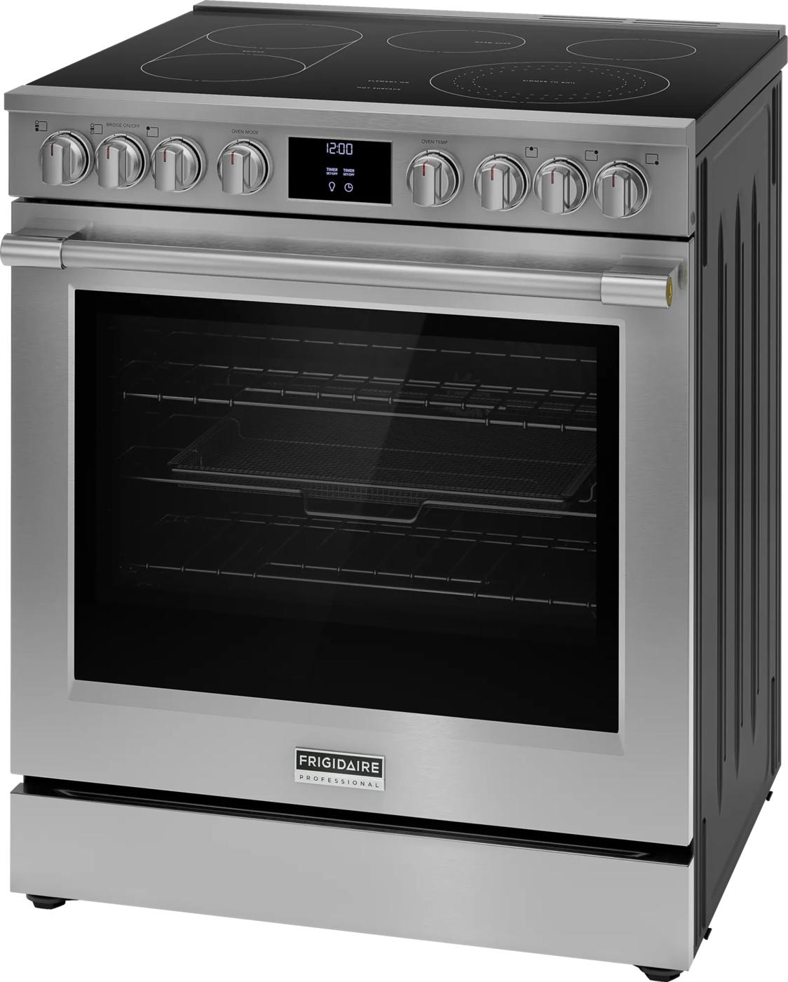 30" Electric Range with Total Convection Stainless Steel-PCFE308CAF
