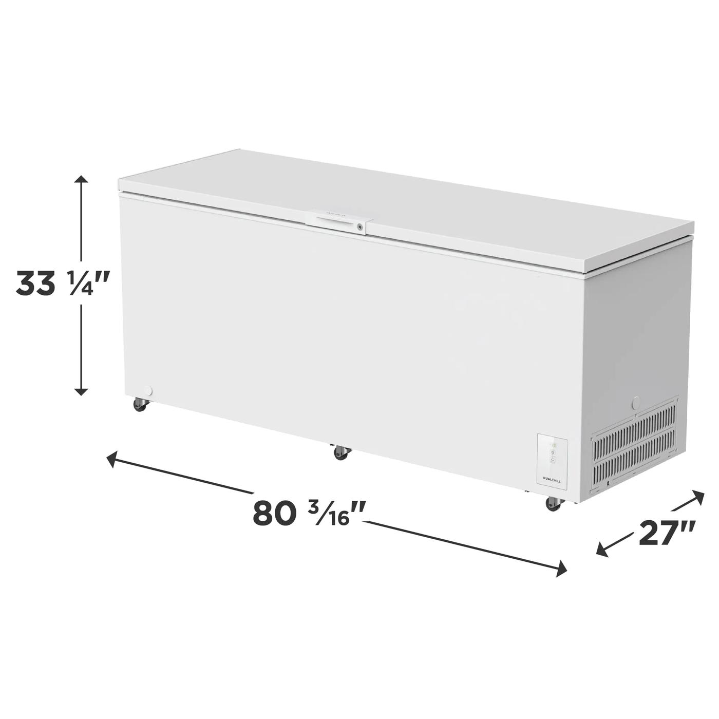 Congélateur horizontal prêt pour le garage de 25 pi³ Blanc-FFCL2562AW