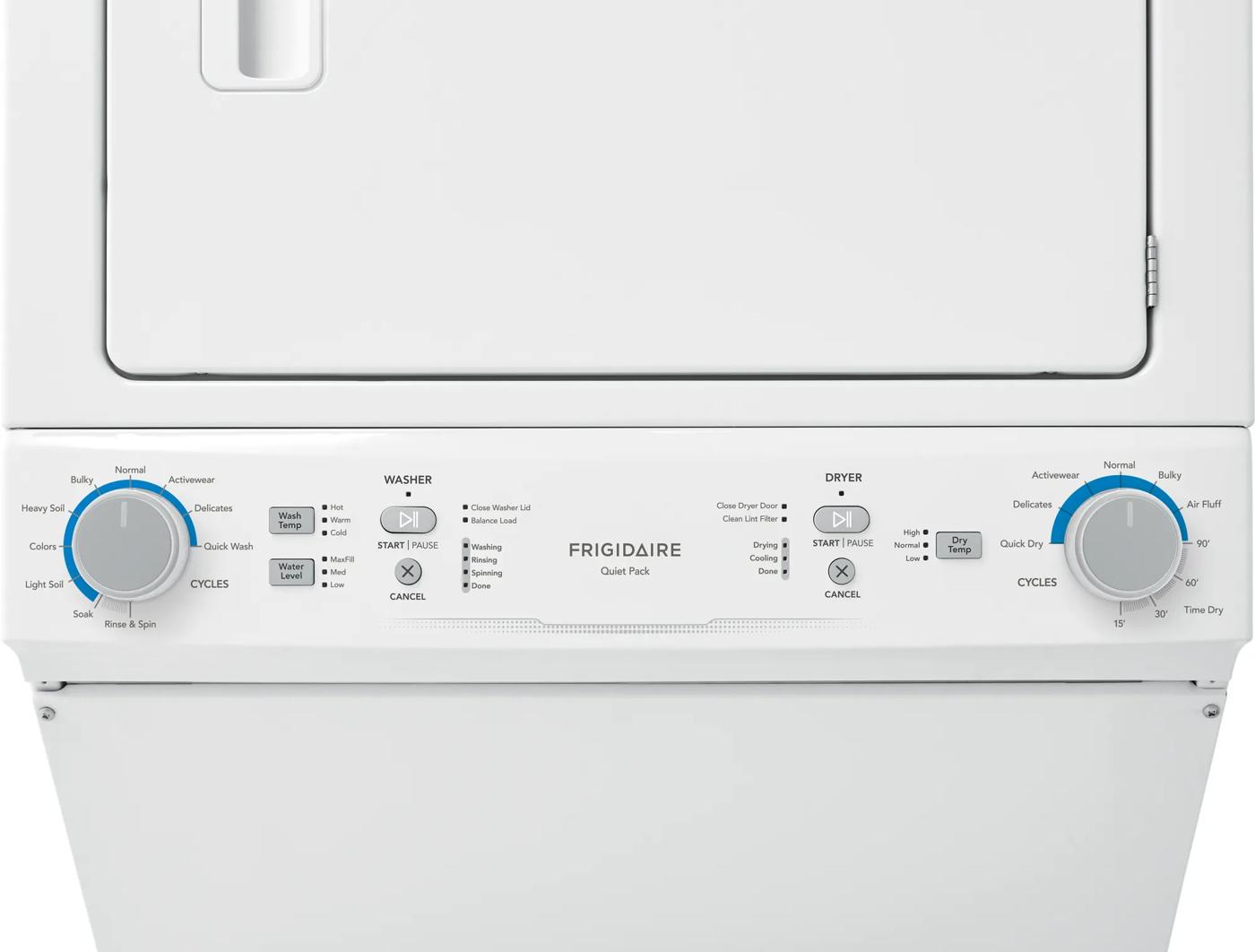 Electric Washer/Dryer Laundry Center - 4.5 Cu. Ft I.E.C. Washer and 5.5 Cu. Ft. Dryer White-FLCE752CAW
