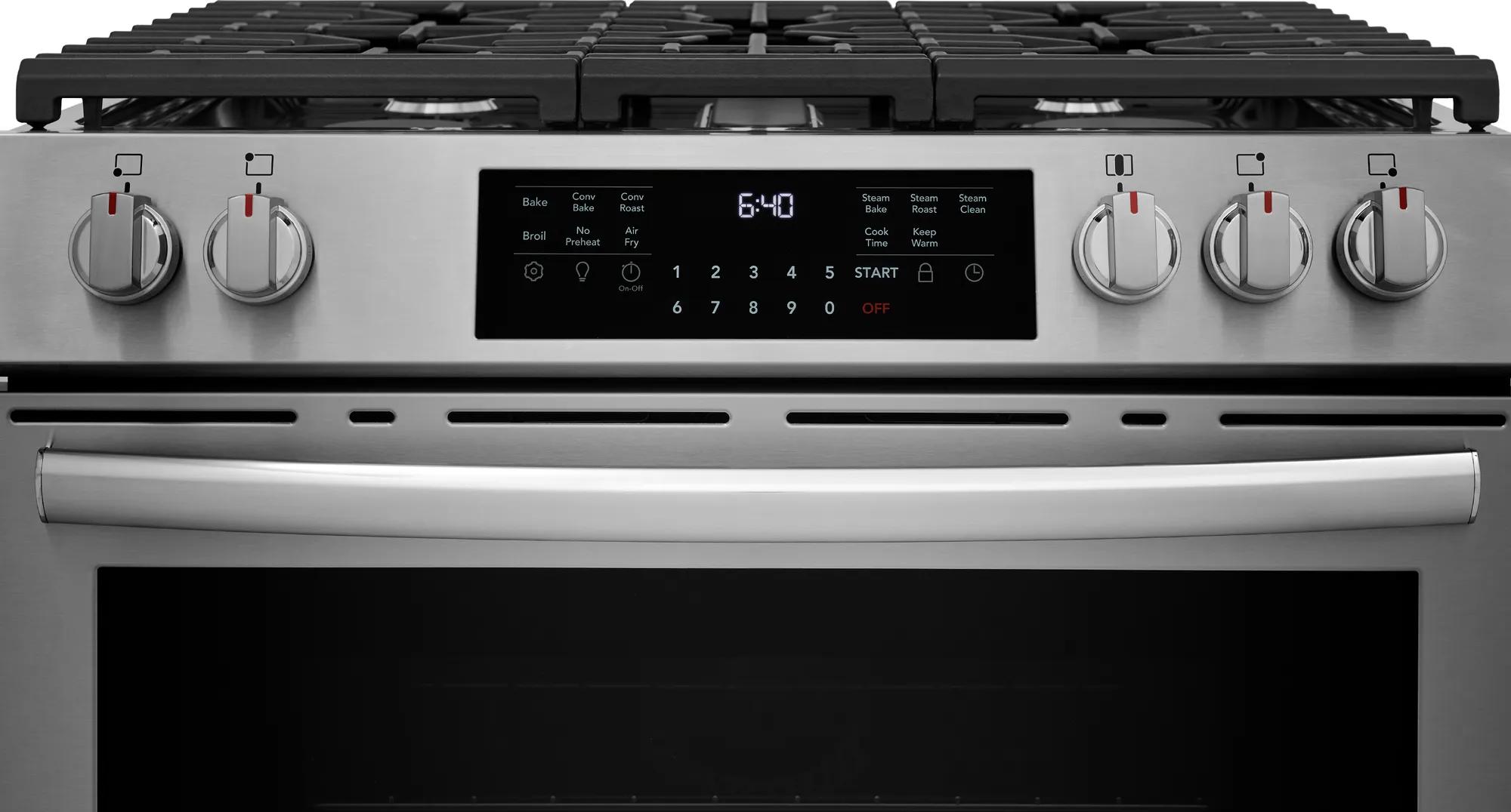 Cuisinière à gaz à commande frontale Frigidaire Gallery 30 po Acier inoxydable-GCFG3059BF