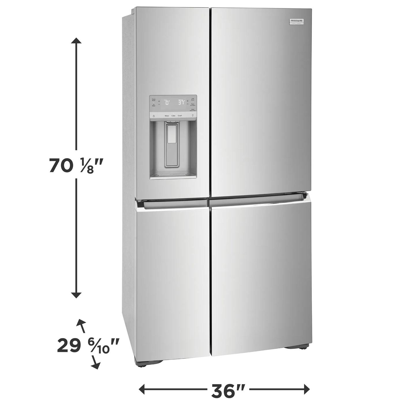 22 Cu. Ft. Counter-Depth 4-Door Refrigerator Stainless Steel-GRQC2255BF