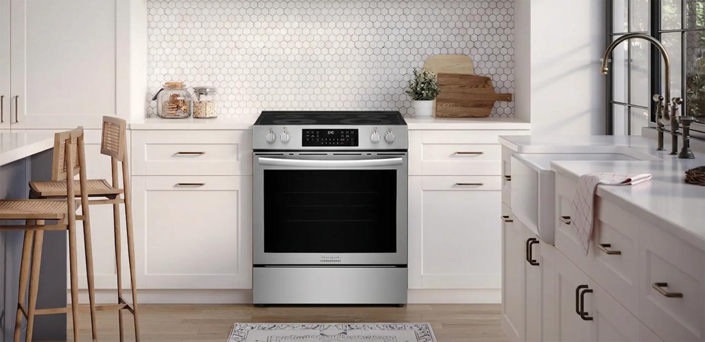 30" Front Control Electric Range with Total Convection Stainless Steel-GCFE305CBF